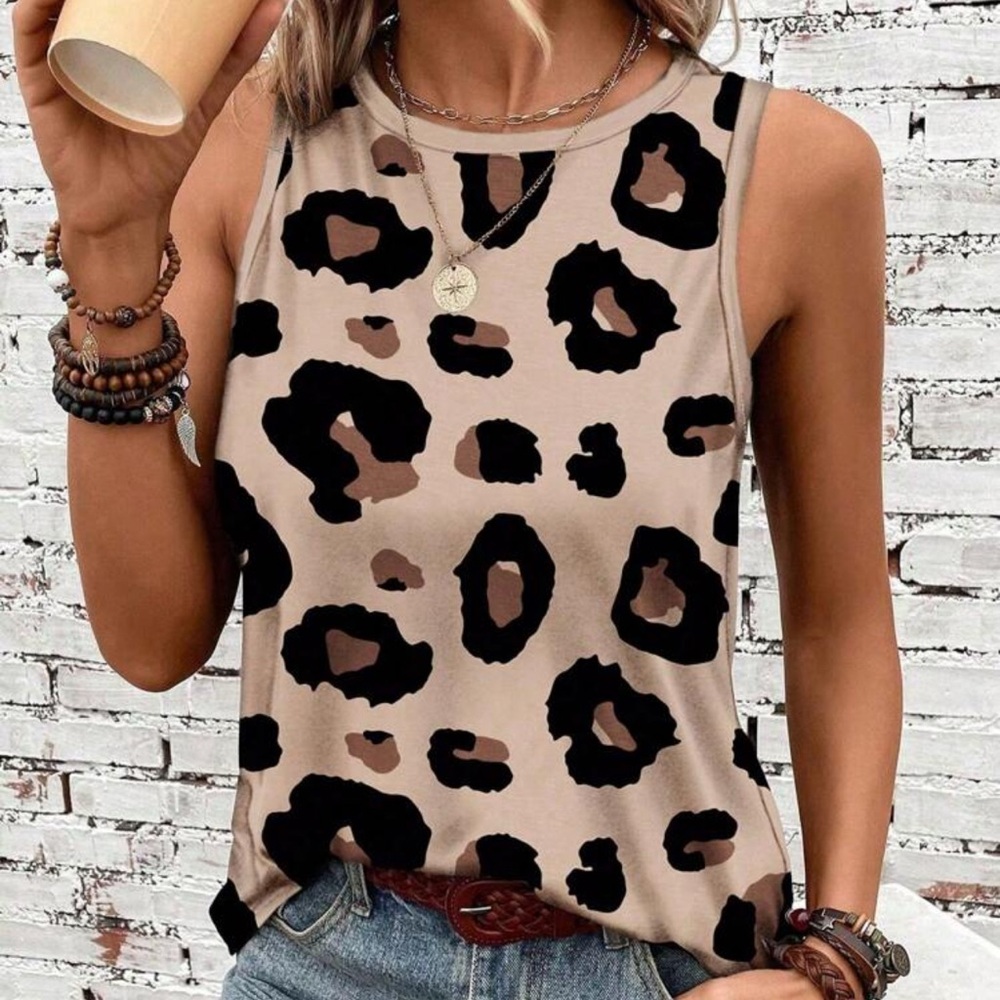 Cheetah print tank